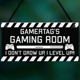 Novelty Gaming Room Sign PERSONALISED Gamer Gift