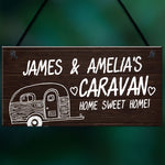 Novelty Caravan Personalised Sign Novelty Caravan Motorhome