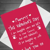 Cute Mummy to Be Valentines Card Love Baby Bump Poem