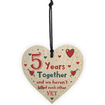 Funny Rude 5th Anniversary Gift For Husband Wife Gift For Him