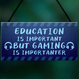 Funny Gaming Sign For Boys Games Room Novelty Gamer Birthday