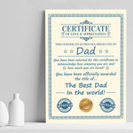 Personalised Gift For Dad Card Fathers Day Gift For Him