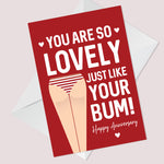 Funny Rude Anniversary Card For Wife Girlfriend Novelty A6 Card