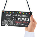 Shabby Chic Personalised Caravan Sign Home Decor Gift