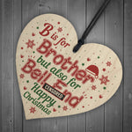 Christmas Funny Gifts For Brother Wooden Heart Gift From Sister