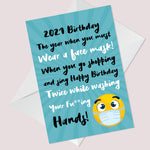 Funny Birthday Card Lockdown Card For Men Women Son Brother