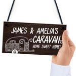 Novelty Caravan Personalised Sign Novelty Caravan Motorhome