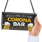 Novelty CORONA BAR Sign Open After 10 Home Bar Pub Sign