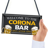 Novelty CORONA BAR Sign Open After 10 Home Bar Pub Sign