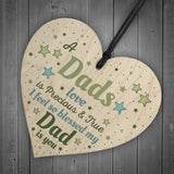 Cute Gift For Dad Wooden Heart Dad Birthday Gift Fathers Day Gif