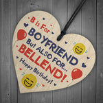 Funny Birthday Gift For Boyfriend Wood Heart Rude Birthday Gift