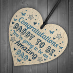 Daddy To Be Gift Baby Shower New Dad Gift Wood Heart New Baby