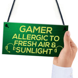 Funny Gamer Gift Gaming Sign For Bedroom Man Cave Son Xmas