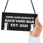 Personalised Backyard Bar Sign Garden Man Cave Shed Sign