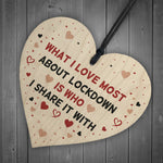 Funny Gift For Boyfriend Girlfriend Husband Wife Wood Heart