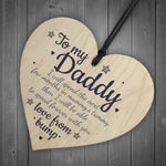Handmade Wooden Heart From Bump Gifts Dad To Be Father Baby