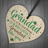 Grandad Gifts Christmas Birthday Card Hanging Wooden Heart Sign