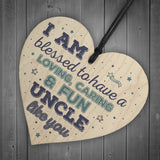 Uncle Gifts Birthday Friendship Sign Wood Heart Plaque Keepsake