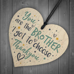 Best Friend Brother Gift Wood Heart Friendship Gift Birthday