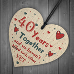 Funny Rude 40th Anniversary Gift For Husband Wife Gift For Him