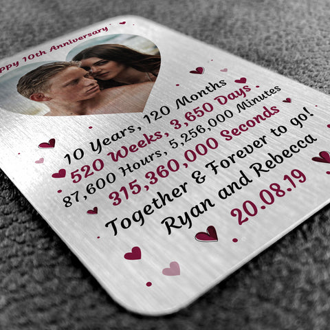 Anniversary Gift for Husband and Wife Relationships Dating -   10th  anniversary idea, Anniversary quotes for wife, Anniversary gifts for husband