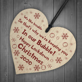 In Our Bubble Funny Quarantine Lockdown Gift Christmas Bauble