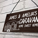 Novelty Caravan Personalised Sign Novelty Caravan Motorhome