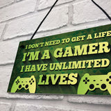 Gaming Sign Bedroom Accessories Hanging Sign For Games Room