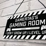 Novelty Gaming Room Sign PERSONALISED Gamer Gift