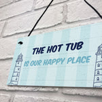 Nautical Theme Hot Tub Sign For Garden Summerhouse Shed