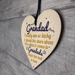 Best Grandad Gifts Wooden Heart Grandpa Birthday Gifts For Him