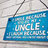 Funny Uncle Gift Plaque Novelty Uncle Birthday Christmas Gift