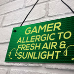 Funny Gamer Gift Gaming Sign For Bedroom Man Cave Son Xmas