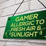 Funny Gamer Gift Gaming Sign For Bedroom Man Cave Son Xmas