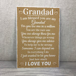 Blessed Grandad Grandpa Father's Day Plaque Thank You Birthday