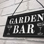 Shabby Chic Garden Bar Sign Hanging Wall Sign For Bar