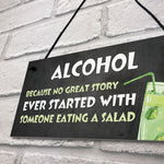 Funny Alcohol Gift Hanging Home Bar Pub Garden Sign Gin Beer