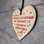 Novelty Gift For Boyfriend Husband Wooden Heart Anniversary Gift