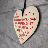Novelty Gift For Boyfriend Husband Wooden Heart Anniversary Gift