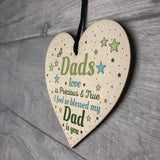 Cute Gift For Dad Wooden Heart Dad Birthday Gift Fathers Day Gif
