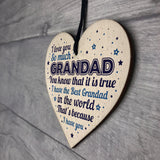 Birthday Christmas Gift For Grandad Handmade Wooden Heart Sign