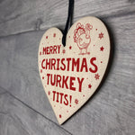 Merry Christmas Turkey Tits Novelty Xmas Friendship Gift