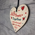 Funny Rude 40th Anniversary Gift For Husband Wife Gift For Him