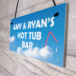PERSONALISED Hot Tub Bar Signs And Plaques Novelty Garden Decor