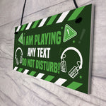DO NOT DISTURB Gaming Sign For Boys Bedroom Gaming Wall Art