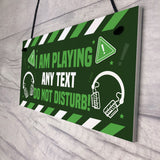 DO NOT DISTURB Gaming Sign For Boys Bedroom Gaming Wall Art