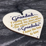 Best Grandad Gifts Wooden Heart Grandpa Birthday Gifts For Him