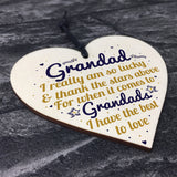 Best Grandad Gifts Wooden Heart Grandpa Birthday Gifts For Him