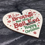 Christmas Funny Gifts For Brother Wooden Heart Gift From Sister