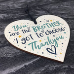 Best Friend Brother Gift Wood Heart Friendship Gift Birthday